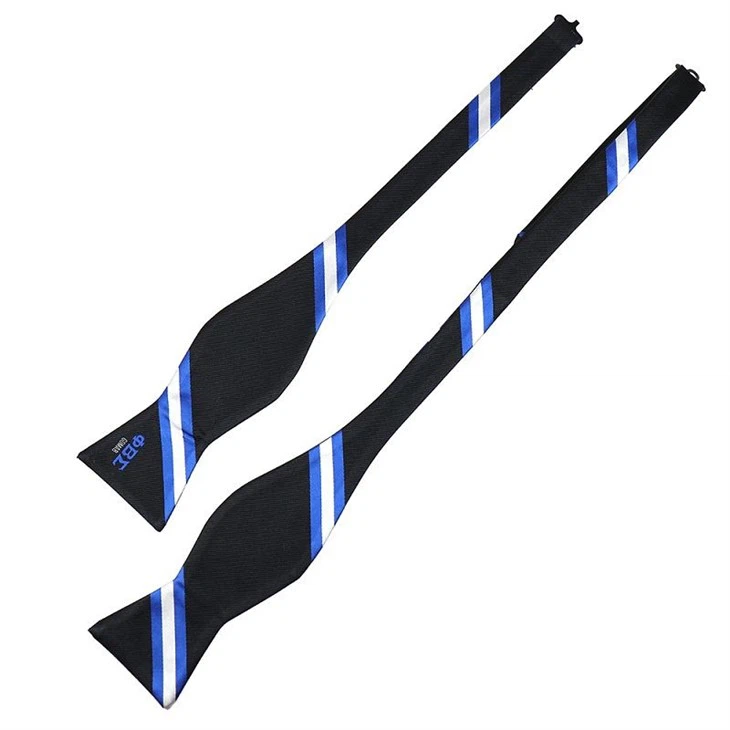 5 Black Striped Bow Tie(001)