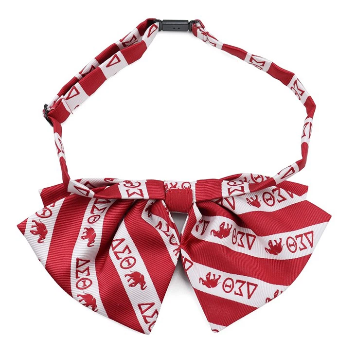 Crimson And Cream Bow Tie