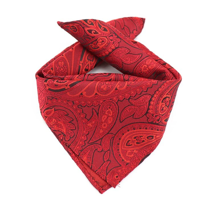 Black Paisley Handkerchief